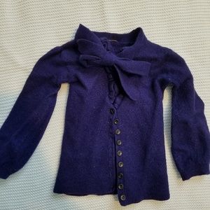 Free people wool baby coat navy blue